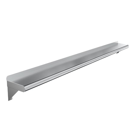 Amgood 8 in. x 60 in. Stainless Steel Wall Shelf AMG WS-0860